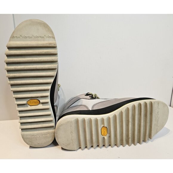 Timberland Euro Hiker Style Boot Grip Vibram Sole Grey Yellow Mens sz 8.5 A2HDW - Picture 14 of 15